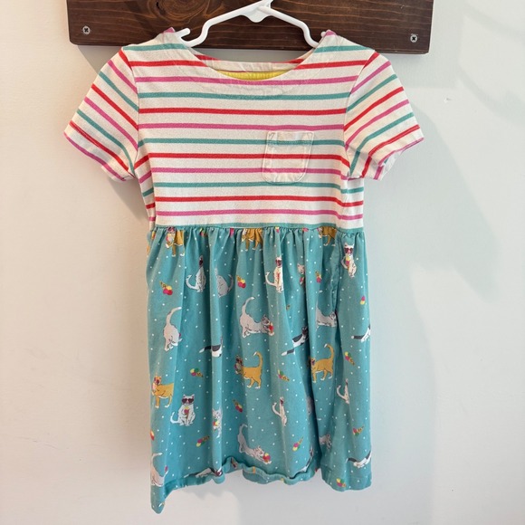 Mini Boden Girls Dress Bundle Lot of 4 Size 5-6Y Animals Mermaids Stripes Cats - Picture 12 of 14